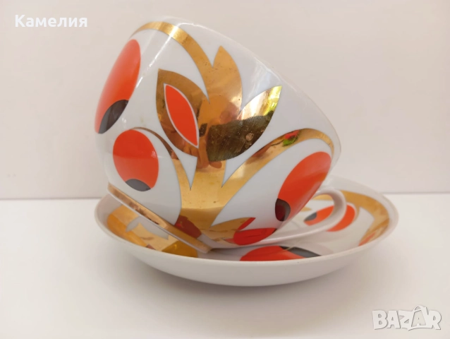 Руски порцелан , снимка 3 - Чаши - 52943256