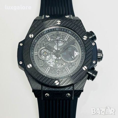 Мъжки часовник Hublot Big Bang Unico Black с кварцов механизъм