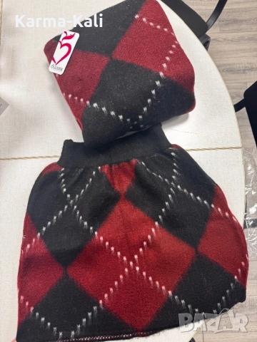 Нов плетен топъл комплект пуловер с пола, снимка 6 - Блузи с дълъг ръкав и пуловери - 53029342