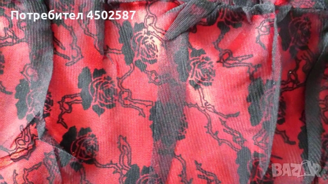 Готическа рокля в червено и черно от UK - Hell Bunny, снимка 5 - Рокли - 51918653