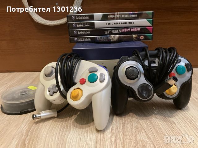 Game cube с два контролера, снимка 1 - Nintendo конзоли - 46649303