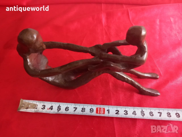 Henry Moore Бронзова Статуетка Пластика "Майка с Дете", снимка 6 - Антикварни и старинни предмети - 54200641