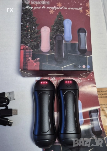 Акумулаторен нагревател за ръце - 2*3000mAh, USB зареждане, снимка 3 - Друга електроника - 52889854