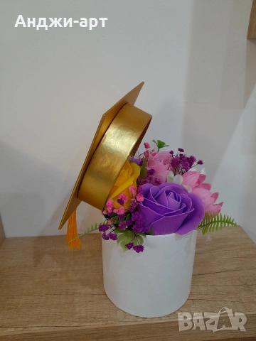 нежни букети от сапунени рози , снимка 18 - Изкуствени цветя - 48884503