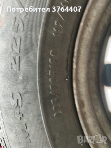 Джанти с гуми - 5 броя Mercedes Sprinter, снимка 3 - Гуми и джанти - 54270489