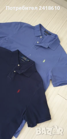POLO Ralph Lauren Pique Cotton Slim Fit Mens Size XL ОРИГИНАЛ! 2бр. Мъжки Тениски!