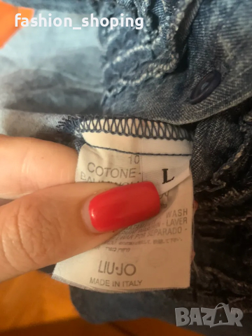 Риза деним Liu Jo Jeans, размер M/L, снимка 7 - Ризи - 50219371