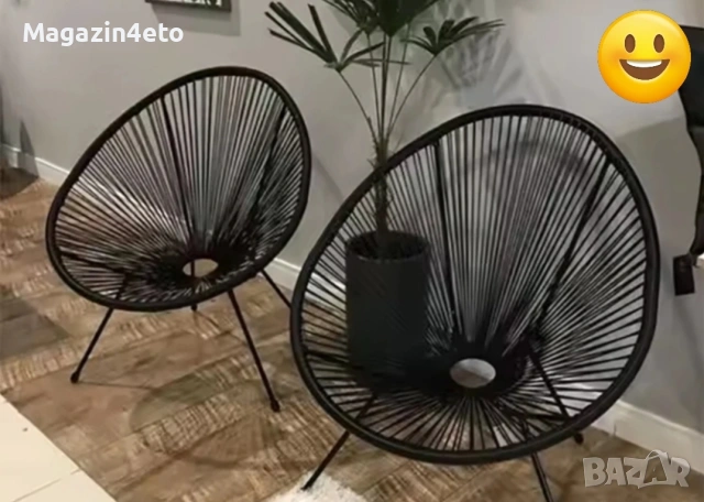 Масичка+две кресла, снимка 2 - Столове - 54248513