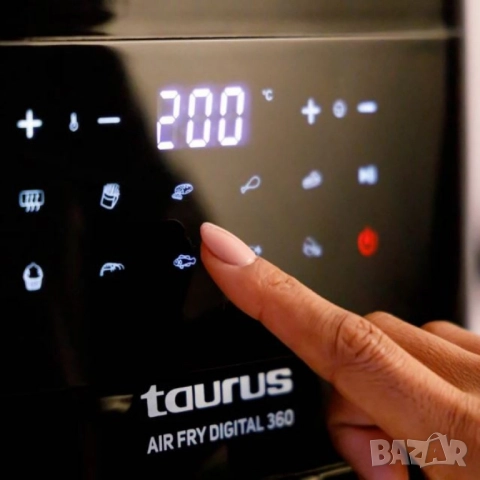Фритюрник с горещ въздух Taurus Air Fry Digital 360 – 7.5L, 2150W, 360° двойна резистенция, снимка 5 - Други - 51919872