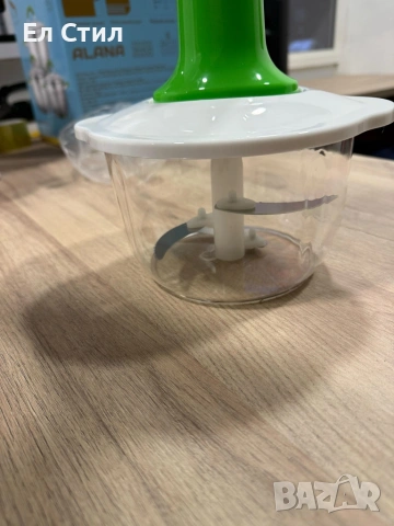 Ръчен кухненски чопър 900 мл с 3 остриета от неръждаема стомана Cheffinger, снимка 7 - Чопъри и пасатори - 53573960