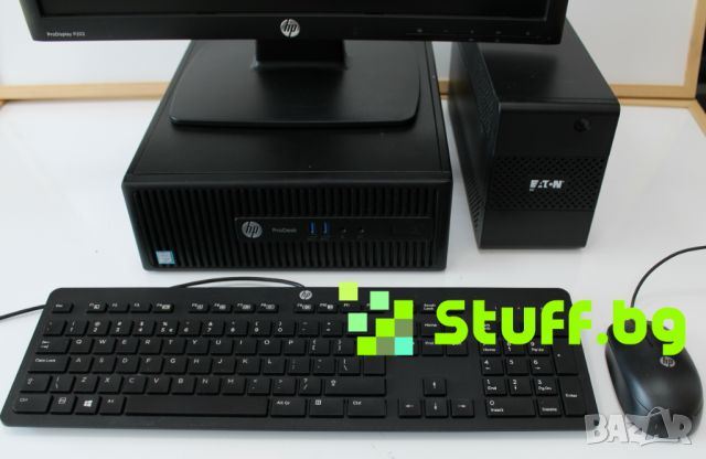 Комплект Bundle HP Prodesk 400 G3+HPMonitor 20''+UPS+HP KB&Mouse, снимка 7 - Работни компютри - 46755532