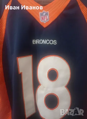 Оригинален екип на Denver Broncos(NFL) - Peyton Manning, снимка 2 - Други спортове - 47007333