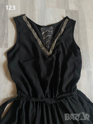 Дамска черна рокля, снимка 3 - Рокли - 46404626