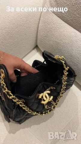 Chanel Дамска Черна Чанта Шанел - Код E715, снимка 16 - Чанти - 51242501