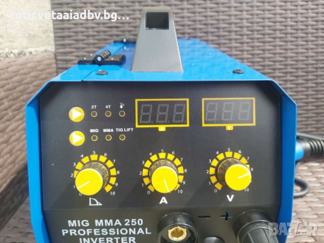 PROFESIONAL MAX 250 Инверторно Телоподаващо+ Електрожен  MIG 250А - 3м. евро шланг, снимка 2 - Други машини и части - 46524126