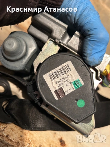 602208100. Предпазен колан преден десен за Мерцедес Е-класа W211. Фейс. 2007г, снимка 4 - Части - 53902094