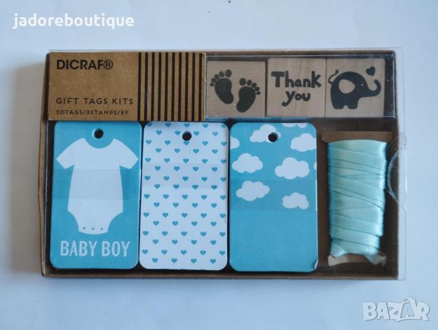 Творчески скрапбук комплект Baby boy 34 части, снимка 1 - Други - 45943247