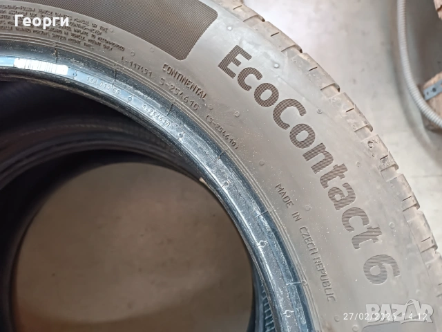 2бр.летни гуми 215/55/17 Continental, снимка 5 - Гуми и джанти - 53678589