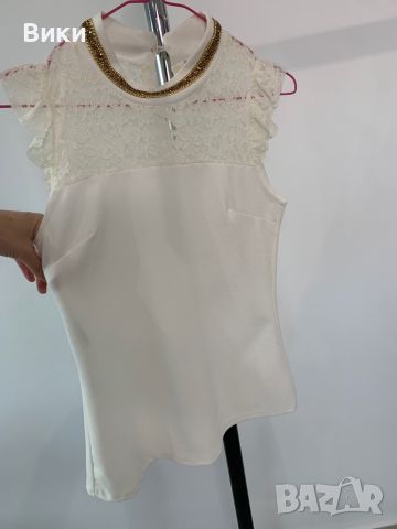 Елегантна блуза размер S/M, снимка 2 - Тениски - 45780750