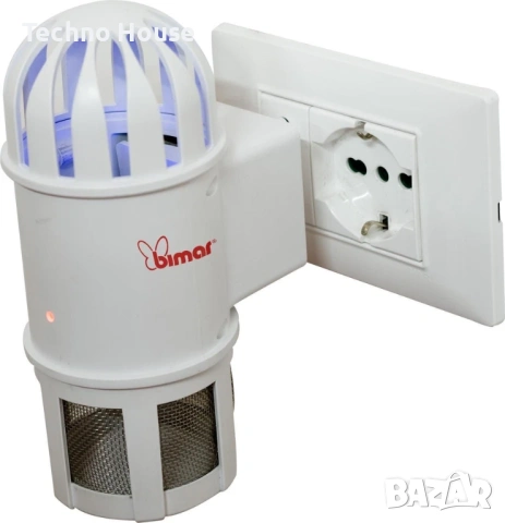Лампа с мрежа против комари Bimar Z7 Insect Killer, всмукателна, за вътрешна употреба,  1.3 вата