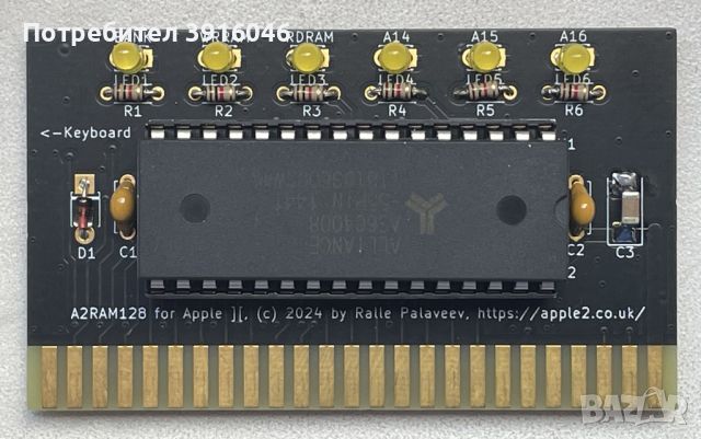 128kB RAM платка за Правец82 / Apple2, снимка 2 - Други - 44884907