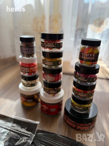 Топчета, пасти и кобра за риболов