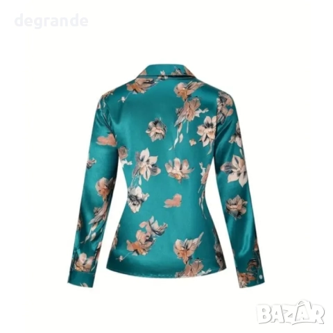 Дамска риза от сатен, снимка 4 - Ризи - 51557350