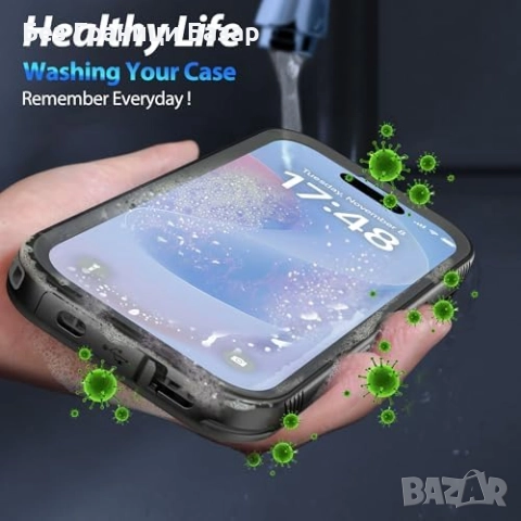 Нов Military кейс за iPhone 17 IP68, вграден протектор, лек и здрав калъф Айфон, снимка 9 - Калъфи, кейсове - 51772278