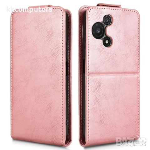 Кожен калъф за TCL 60R 5G - Вертикален флип, Магнитен, Стойка, Держател за карти, Вкл. Протектр, 4 Ц, снимка 2 - Калъфи, кейсове - 52937493