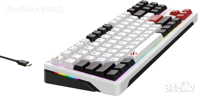 Havit KB902L механична геймърска клавиатура нова с USB-C и RGB осветление, снимка 3 - Клавиатури и мишки - 54252682