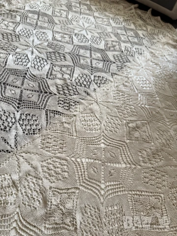 плетена на 5 куки покривка  2метра, снимка 6 - Покривки за маси - 51003070