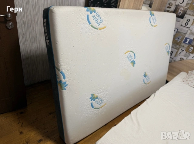 Двулицев матрак Beck Triple Fresh с мемори пяна 