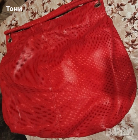 Нова Кожена Дамска Голяма Чанта 
