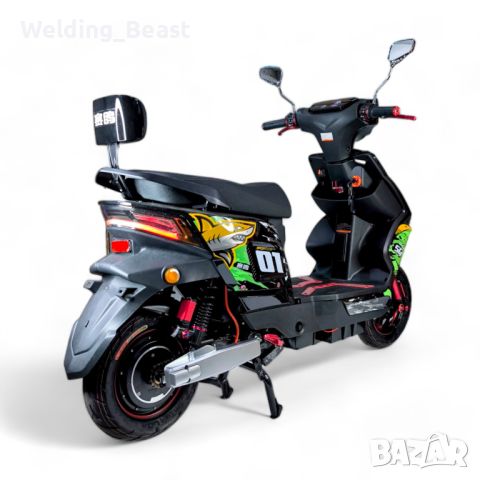 Скутер на ток SG Racing 3000W - Зелен, снимка 4 - Мотоциклети и мототехника - 45159909