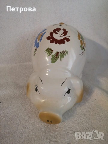 порцеланова касичка-прасе. , снимка 2 - Антикварни и старинни предмети - 53934170