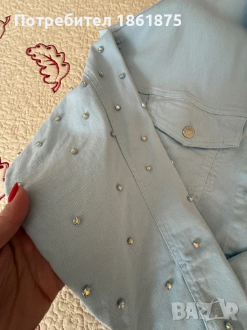 Сет от деним в небесно син цвят, снимка 4 - Комплекти - 54242944