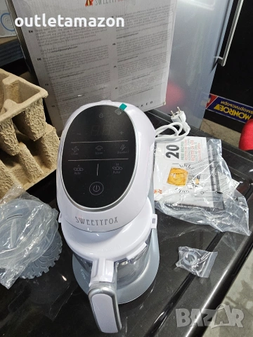 Многофункционален уред за приготвяне на здравословна бебешка храна 7 в 1 Sweety Fox, Без BPA, снимка 8 - Прибори, съдове, шишета и биберони - 53389397