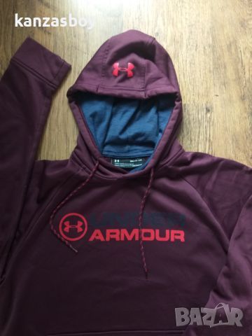 Under Armour Sweatshirts Fleece Hoodie - страхотно мъжко горнище С, снимка 2 - Спортни дрехи, екипи - 46146284