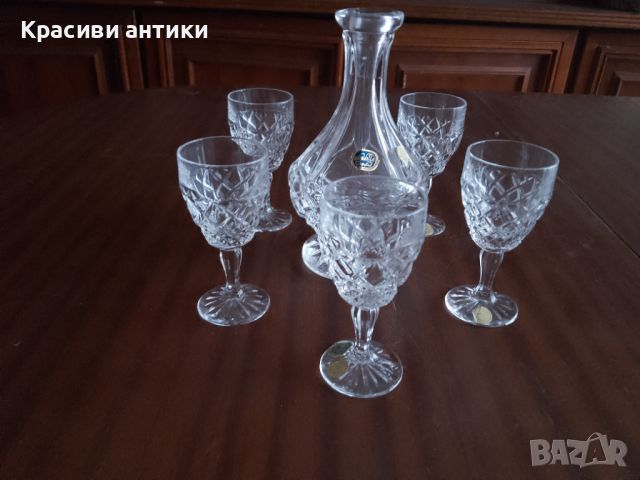 Кристални чаши сервиз Bigemia Crystal, снимка 2 - Антикварни и старинни предмети - 46585957