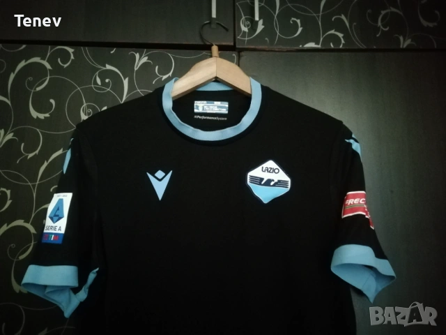 Lazio Anderson мачова оригинална фланелка тениска с автограф Лацио Macron , снимка 3 - Тениски - 42260942