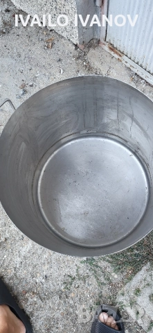 Казан 80литра на Хром Силистра дебела неръждавеика 2мм алпака , снимка 4 - Съдове за готвене - 51548446