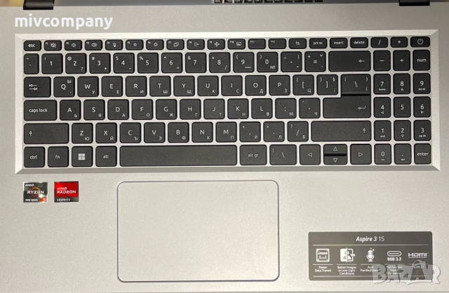 Лаптоп ACER Aspire 3 A315-24P-R2AS Ryzen 5 16 Ram 512 SSD, снимка 2 - Лаптопи за работа - 52538213
