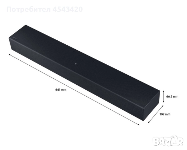 Саундбар/аудио система Samsung HW-C400/EN 2.0ch, Dolby Digital,Bluetooth, снимка 3 - Аудиосистеми - 51833351