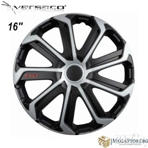 Тасове за джанти 16'' Versaco Evo Black/Silver, снимка 1 - Аксесоари и консумативи - 46894270