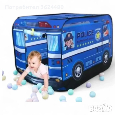 Палатка за игра полицейски микробус 4782, снимка 4 - Други - 53358934