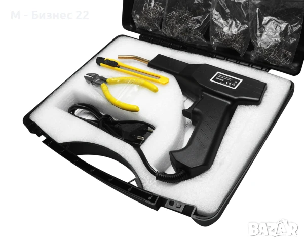 Пистолет за лепене на пластмаса с 400 скоби – комплект за ремонт на пластмасови части, снимка 4 - Други инструменти - 51235113