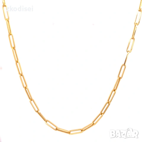 Златен синджир 4,19гр. 51,0см. 14кр. проба:585 модел:38859-1, снимка 2 - Колиета, медальони, синджири - 54229112