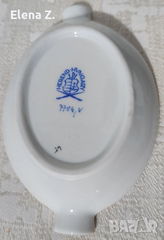 2 ръчно рисувани пепелника Herend Hungary, снимка 5 - Декорация за дома - 52231540