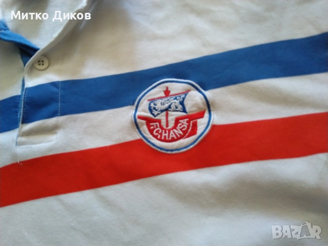 Ханза Рощок FC Hansa Rostock KIA КИА футболна тениска оригинална на фен шопа размер реален ХЛ памук, снимка 4 - Футбол - 51832276