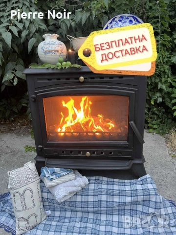 Френска чугунена печка на дърва 12kW 